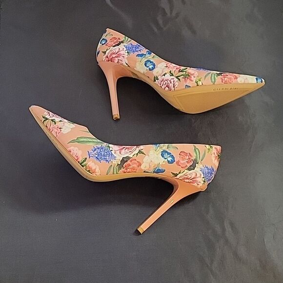BRAND NEW GIANNI BINI THIN HEEL POINTED TOE MULTI-COLOR FLORAL WOMEN"S SHOE - Picture 9 of 12